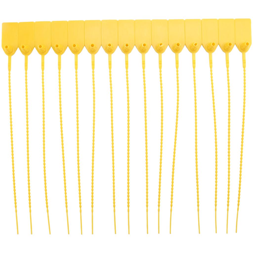 HOT 100 Plastic Tamper Seals, Numbered Zip Ties Tags,Disposable Self Locking Signage for ,Shipping,250mm E
