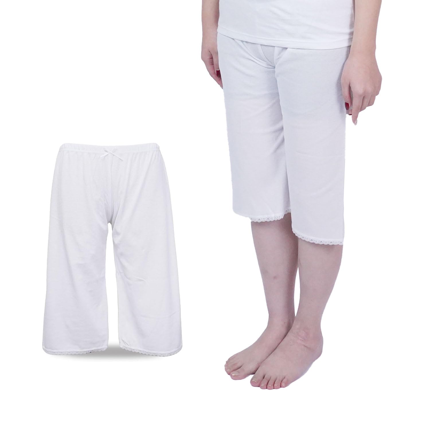 

[Amemari] Japanese-style underskirt, 34 length pants, mesh, Toray functional yarn, cool, suitable for yukata and kimono, summer wear, year-round use