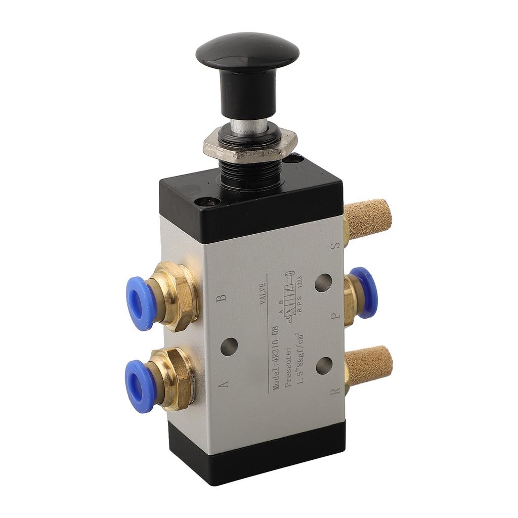 4R210-08 Pneumatický ventil Push Pull 5 cest 2 polohy 1/4" Pro BSPT & Konektor Tlumič