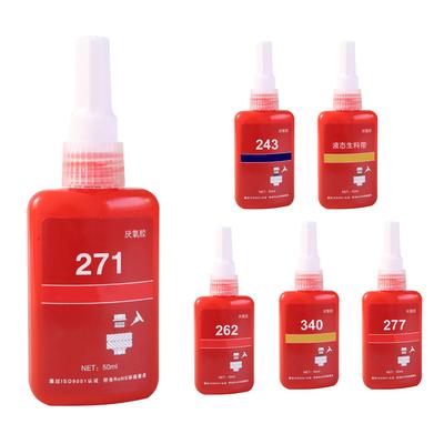 50 Ml Anaerobik Yapıştırıcı M6-M19 Cıvata İçin Dişli Kilitleyici Çıkarılabilir Orta Mukavemetli Dişli Kilitleyici 271 243 262 277 340 Dişli Sızdırmazlık Malzemesi