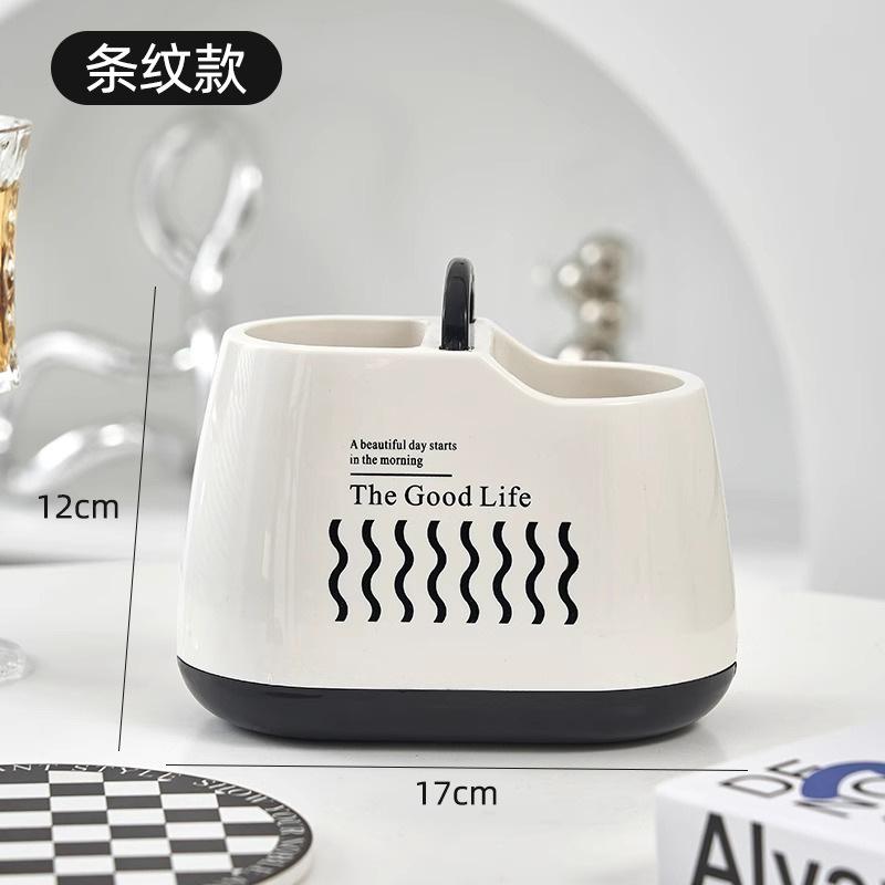 Chopsticks Tube Storage Rack Simple Household Creative Multi-functional Drain Chopstick Cage Kitchen Tableware Spoon Storage Box 17X8X12CM