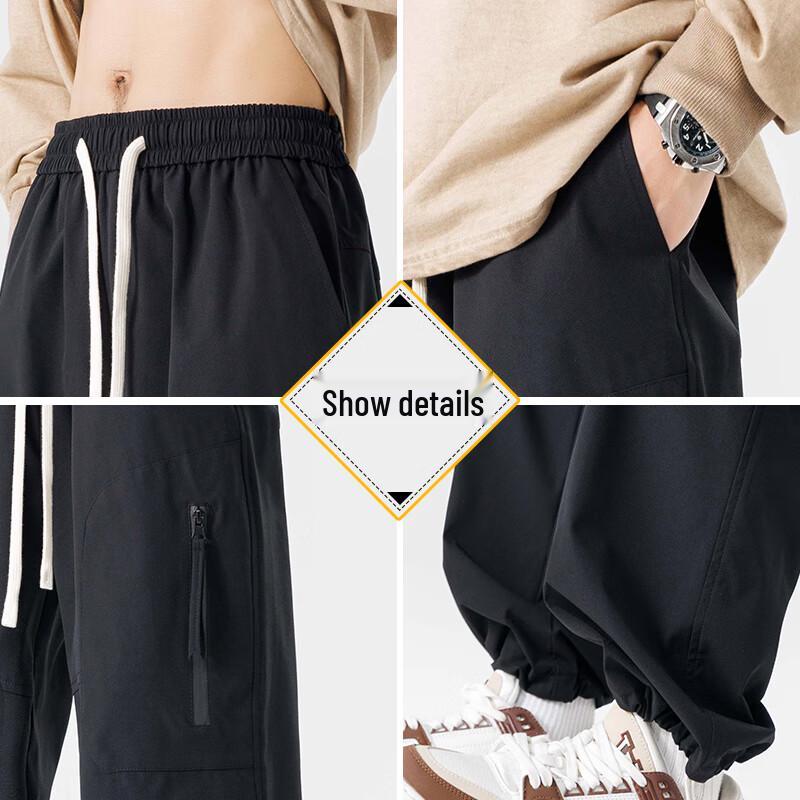 VANCAMEL Men's Autumn/Winter Outdoor Cargo Paratrooper Pants