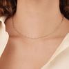CARLIDANA Elegant 316 Stainless Steel Cuban Paperclip Link Chain Choker Necklace Jewelry for Fashionable Adults and Sophisticate