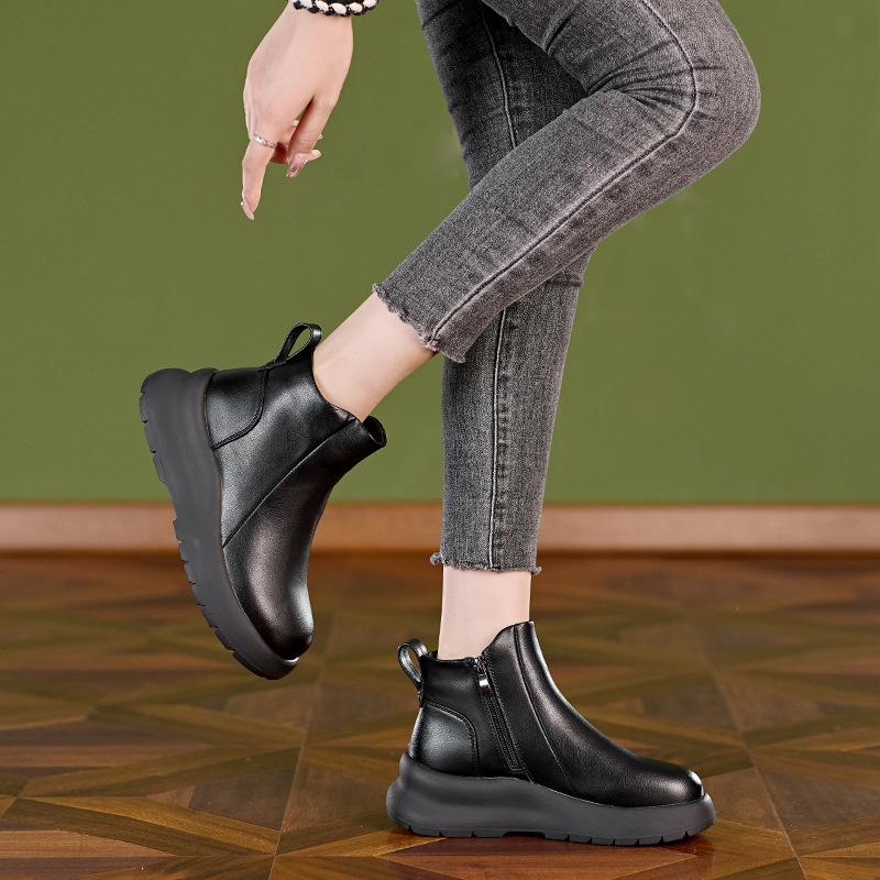 Women's Boots 2026 New Autumn/Winter Soft Bottom Spring/Autumn Single Boots Brown Short Boots
