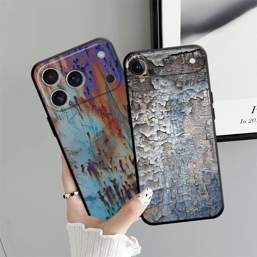 Rust Art Funda Phone Cover Case for iPhone 17Air 17 16 Pro Max 7 8 14 12 13 Mini 15 Plus SE 11 X XS XR