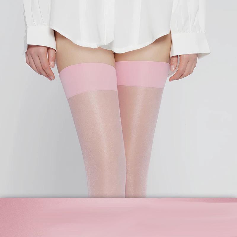 10D Shiny Ultra Thin Thigh High Stockings Women Summer Thin Sheer Transparent Stocking Party Long Socks 2026 Medias De Mujer