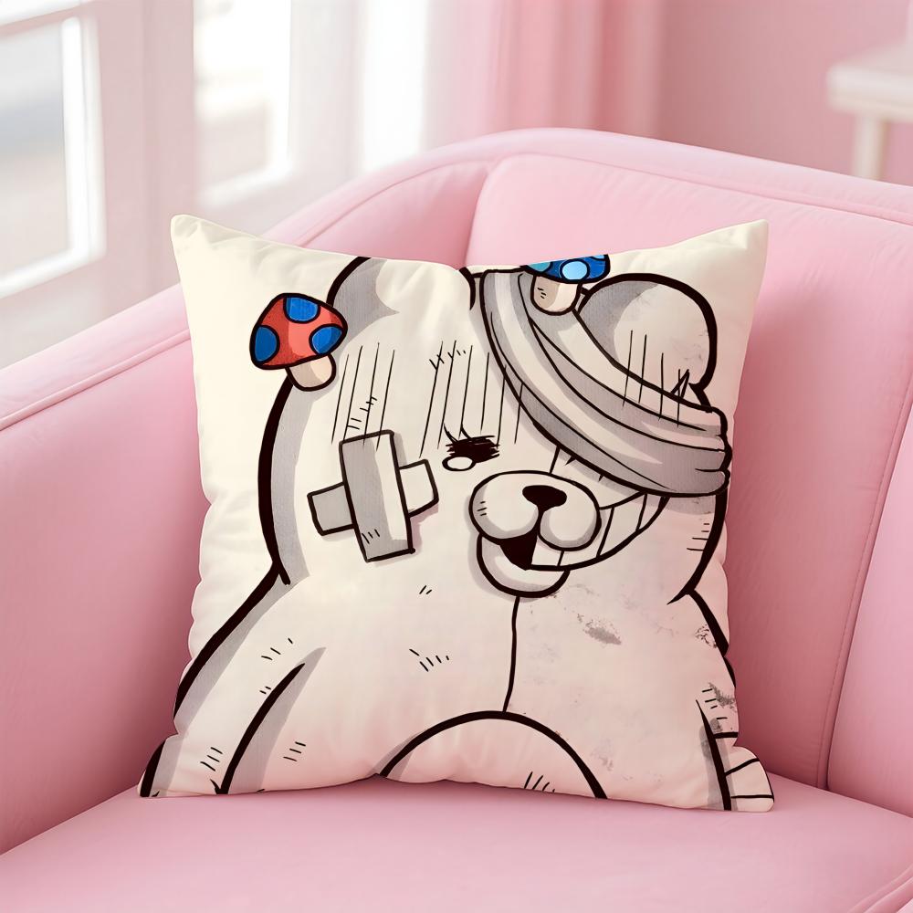 SShirokuma Cushion Cover Pillow Case Soft Friendly Fabric  Concealed Zipper
