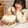 Strawberry Birthday Cake Dessert Decoration Plush Toy Gift for Hobbyists