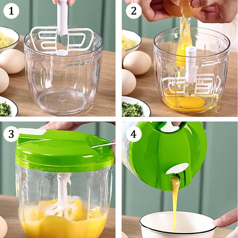 Tritacarne Multicarne Tritaglio Aglio Affettatore Cipolle Rotante Accessori da Cucina per Spremiaglio Schiacciaglio Tritatutto Verdure