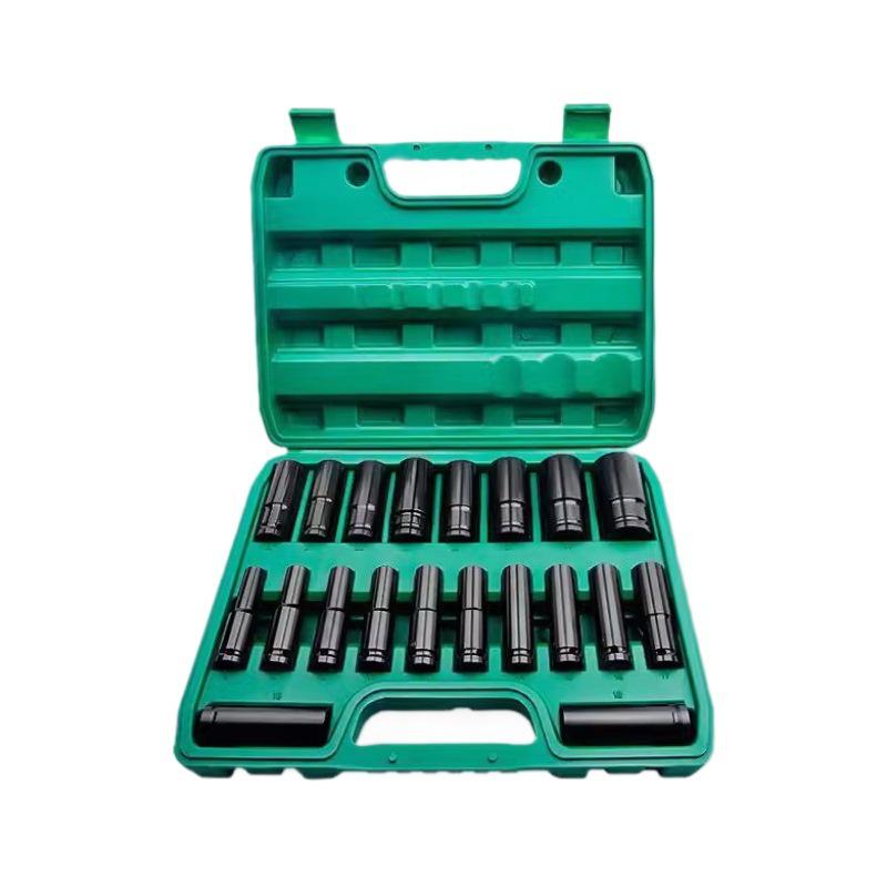 Jeu de clés à douille hexagonales électriques Fengwei grandes et allongées, 8-32 mm, 12 pièces