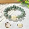 Chinese Style Dancing Lion Bodhi Bracelet Pliable Temperament Crafts Buddha Beads Rosary Bodhi Seed Bracelet Jewelry Gifts