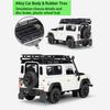 Welly Land Rover Defender Legierungsautomodell im Maßstab 1:24, Druckguss-Metallspielzeugfahrzeuge, Automodell, hohe Simulationskollektion, Kindergeschenke