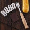 Wooden Handle Bread Scoring Lame stainless steel Bread Slashing Tool dough dividing knife The Ideal Gift for A Baker