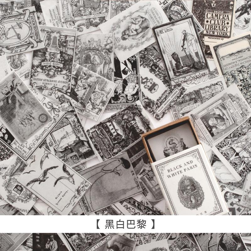 100pcs/Box Vintage Paper Kraft Cardstock Scrapbooking/Card Making/Journaling Project DIY Diary Decoration LOMO Card Van Gogh