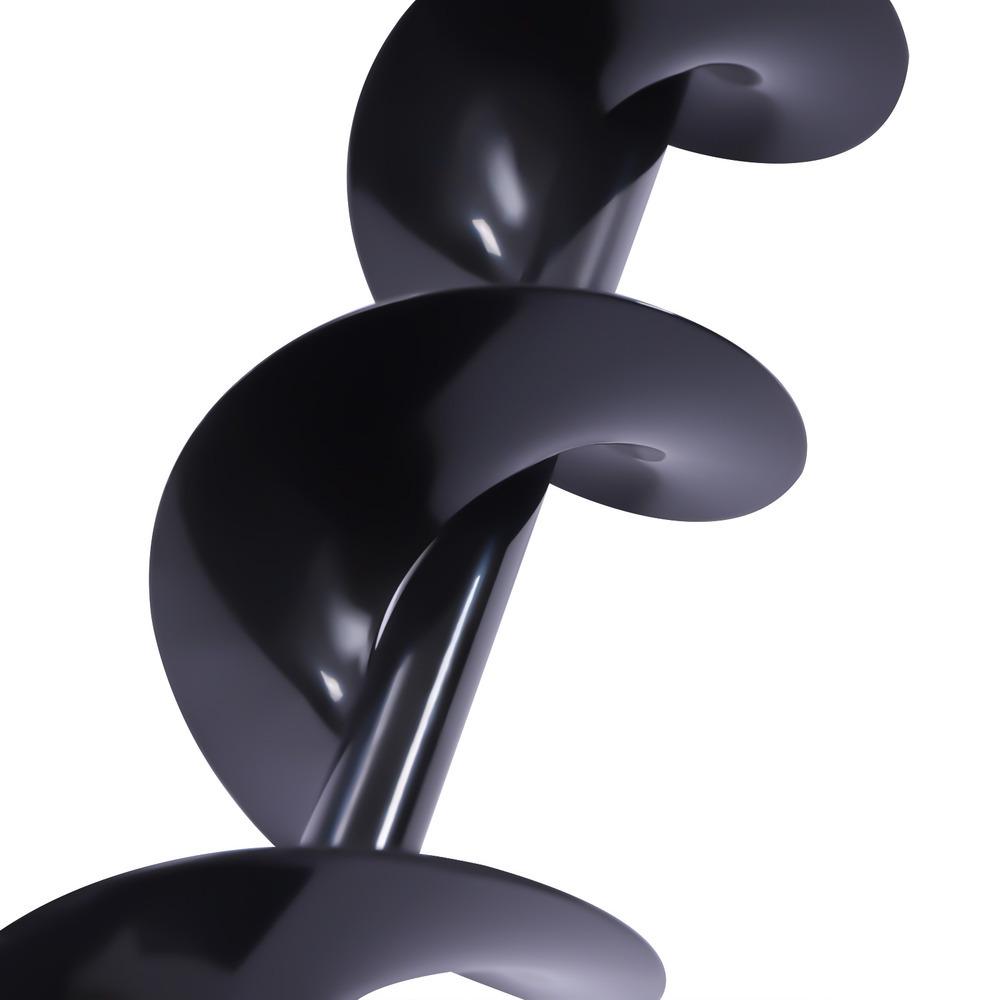 Bymaocar Earth Auger Drill Bit 4 Inch for Post Holes Replacement Cast Steel Digger Planting Drill Tool Accessory High Efficiency