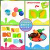 Funk Doggie Wheat Clay, 18-Piece Set, 66-Piece Clay Toy Set, Food Molds, Clay Tools, Hamburgers, Pizza, Sweets, Pretend Play Set, Christmas Gift