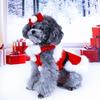 New Year Cross-border Christmas Pet Clothes - Classic Winter Old Man Style Dog Outfit with Dress & Headwear
