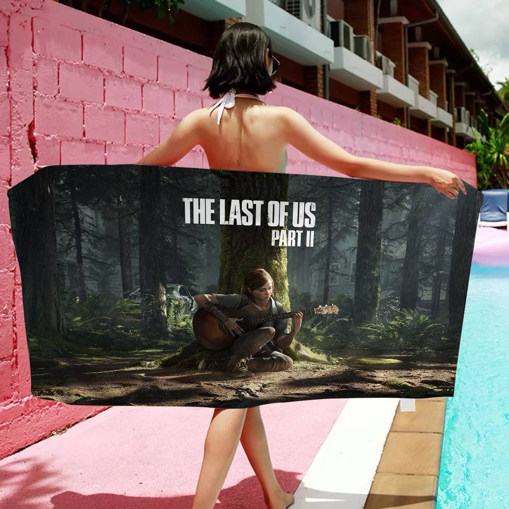 

Game The L-Last Of U-Us Microfiber Blanket Quick Drying Beach Towels Oversized Printing Super Absorbent Pool Towel Blanket W40*H60(CM)
