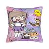 Pillow Case Pastel Banner Group Lyna Vallejos Soft  Pillow Cover For Living Room Bed Chair Cute Funny Pillowcases