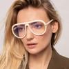 Trend Übergroße Piloten Sonnenbrille Damen Für Herren Luxusmarke Designer Sonnenbrille Vintage Große Fassung Brille Punk Fahrbrille