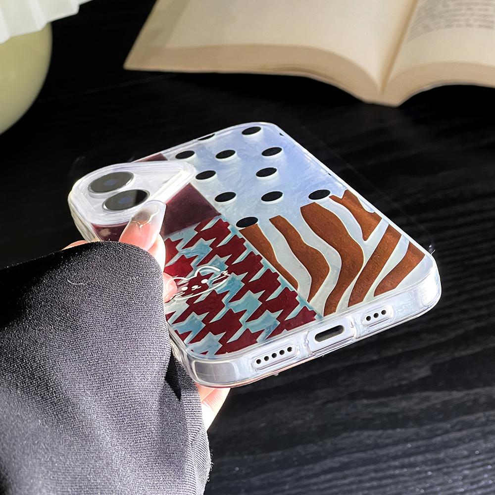 Phone Case for iPhone 11 13 16 Pro Max iPhone 14 15 Pro Max 12 13 Pro Max 16 Plus  13 Pro 14 Pro Glacier Pattern High-grade Color