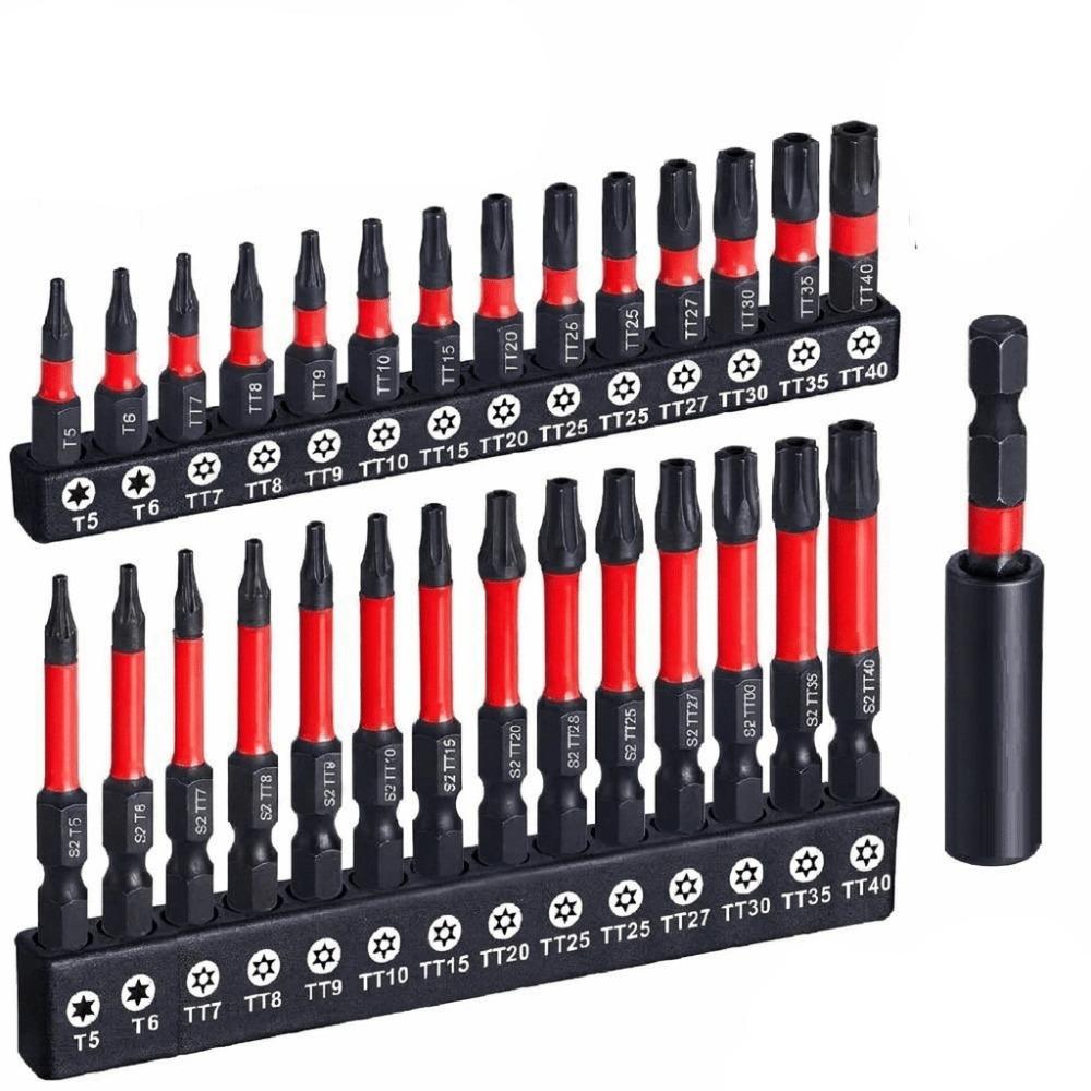 21/27/29 PCS Magnetic Impact Torx Bit Set Hex Head Shank Star Impact Drill Bit Set  Drill Bit