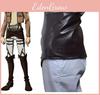 Attack On Titan Cosplay Faux Leather Miniskirt Ackerman Costume Unisex