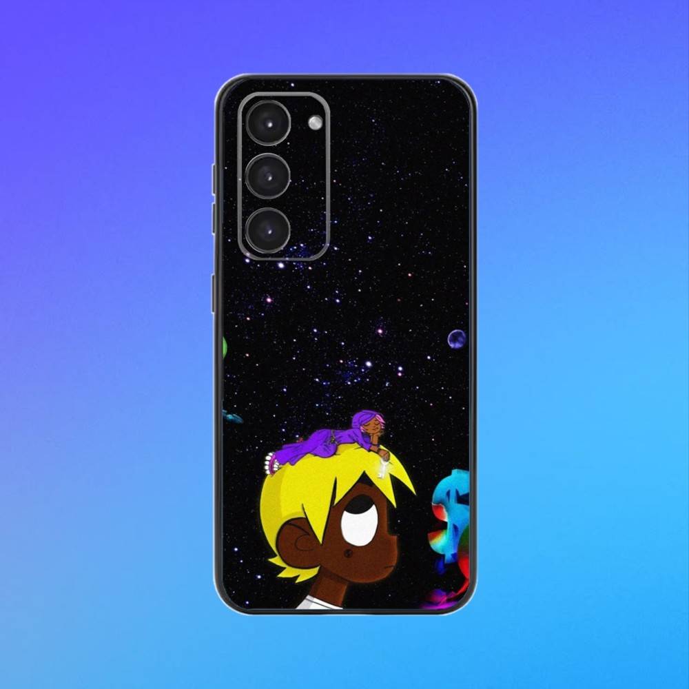 Rapper Lil Uzi V-Vert Phone Case For Samsung A73,A72,A71,A70,A53,A52,A51 Black Soft Case