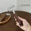 Wutuo Flat Blade Walnut Handle Peeler Set - 4 Pack