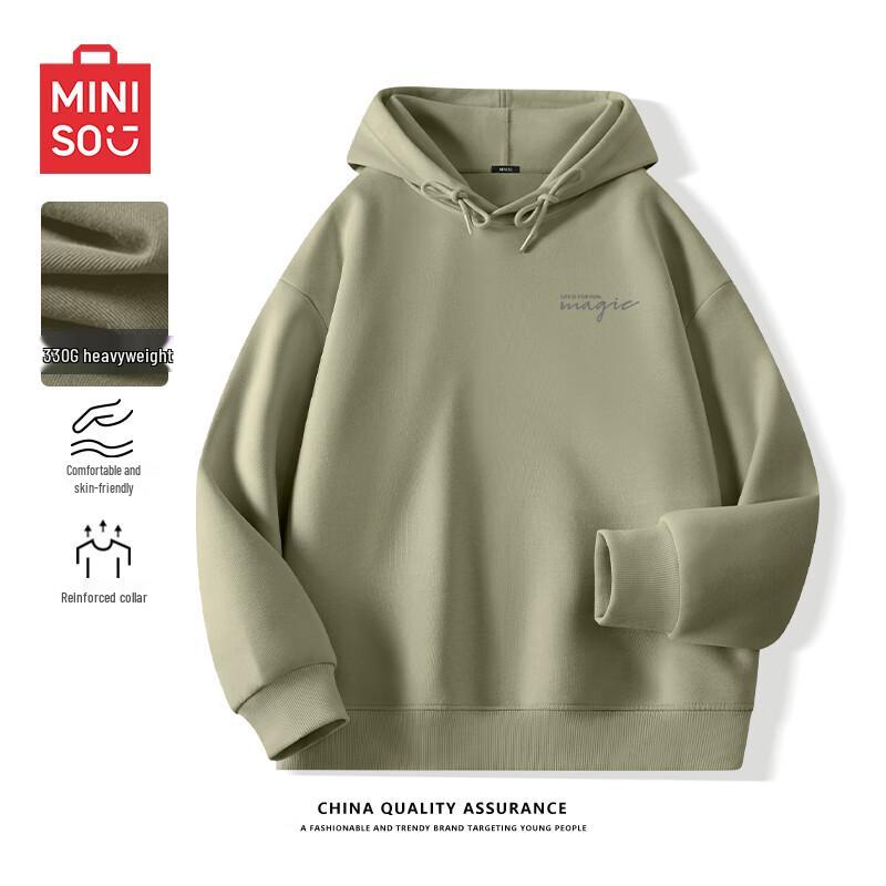 

MINISO Men s Casual Hooded Sweatshirt 3XL