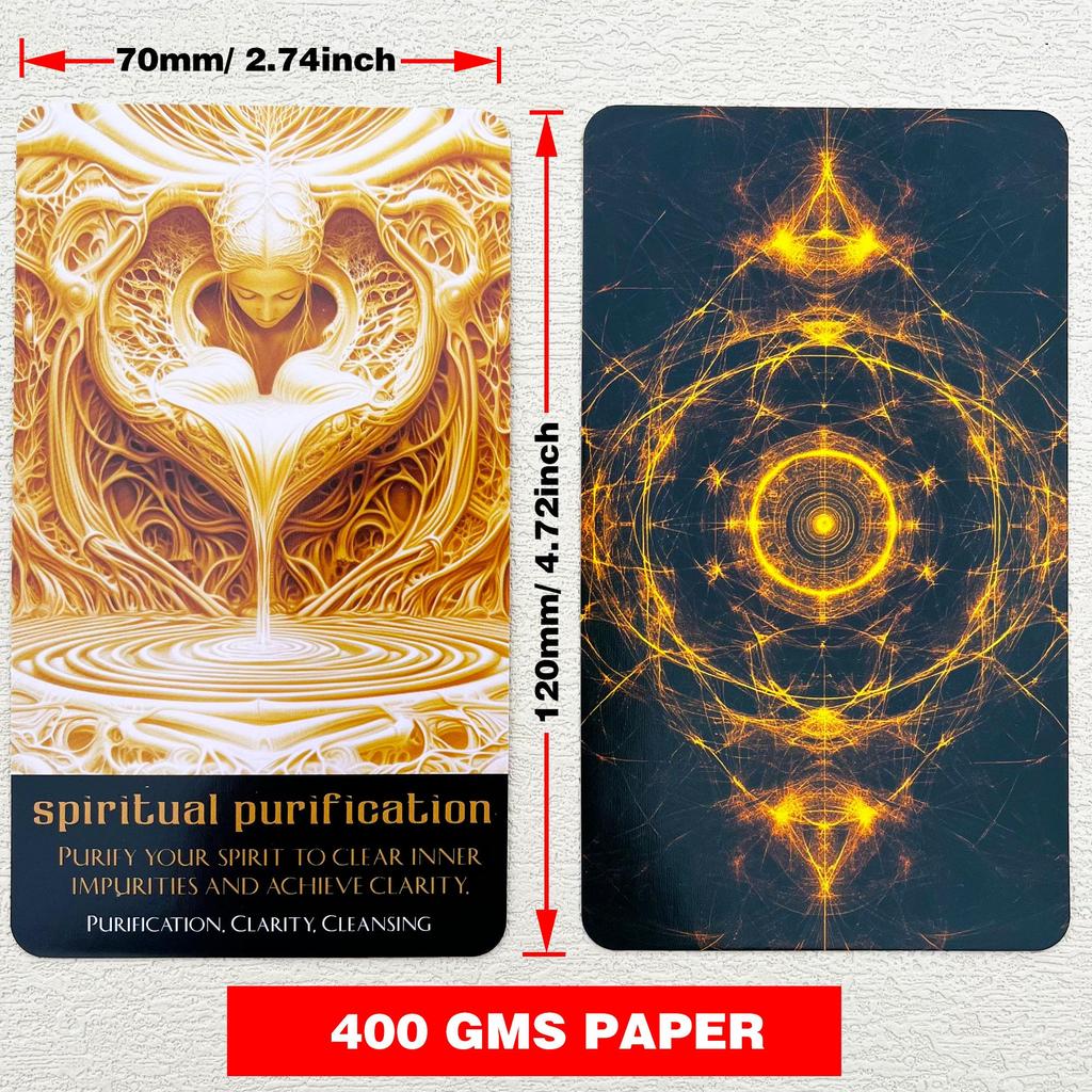 GZXINKE Soul Light Oracle Oracle Spiritual Oracle Explore Cosmic Wisdom and Intuitive Insights Deck, Beginner's Cards, Cards,