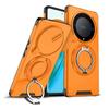 KEYSION 360° Ring Stand Phone Case for Honor X9b 5G X9A Slide Camera Protection Magnetic Shockproof Cover for Magic 5 6 Lite 5G