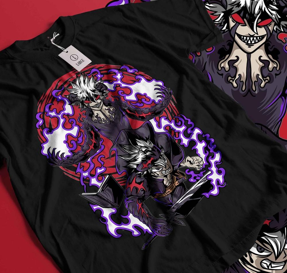 Black Clover Asta Yuno Anime Manga Tshirt Anime Manga Black Shirt All Size 144