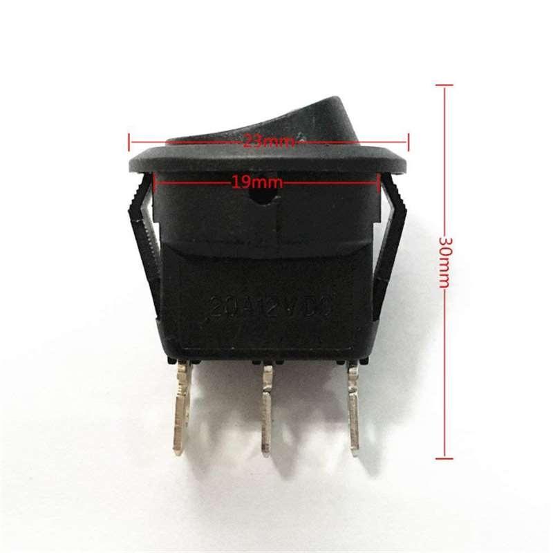 4ks/sada ZAPNUTO VYPNUTO Kulatý kolébkový spínač LED na palubní desce automobilu Spínače na palubní desku člunů 3pinový spínač