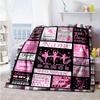 Love Dancing12 Personalized Text Blanket Throw Personalized Blanket Ultra-Soft Throw For Livingroom Bedding Seaside Living Room All-Season Use