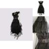 Addams Family Wednesday Costume Anime Ball Women Uniform Outfit Dress Suit