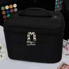 Portable Professional Makeup Case Large Capacity, Waterproof Travel Cosmetic Organizer With Lock