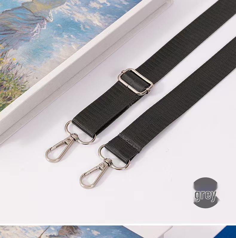 Neuer verstellbarer Crossbody-Schultergurt aus Nylon - Einfarbig, verbreitertes und verdicktes Design