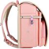 School Bag 90001 for Pale [Rakushon] Girls, Pink/beige