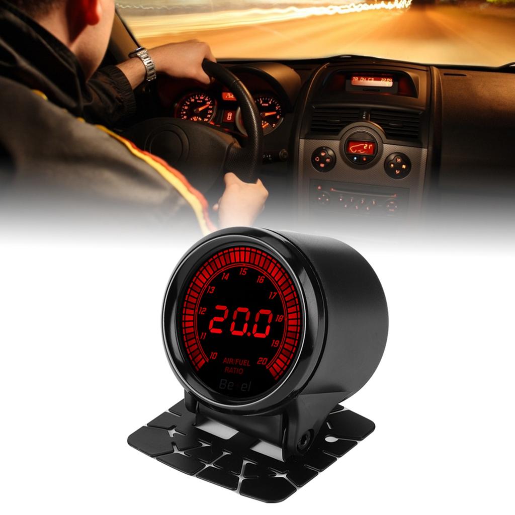 52mm Black 7 Color Pointer AirFuel Ratio Gauge Auto Car Instrument Accessory