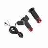 Twist Throttle Grips Handle With Key Lock LED Display Screen For Electric Bike(red)