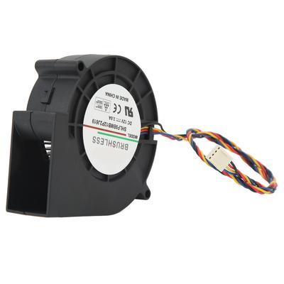 Fırçasız Soğutma Fanı Çift Bilyalı Rulman 7000RPM DC 12V 3.8A Çok Amaçlı Santrifüj Üfleyici