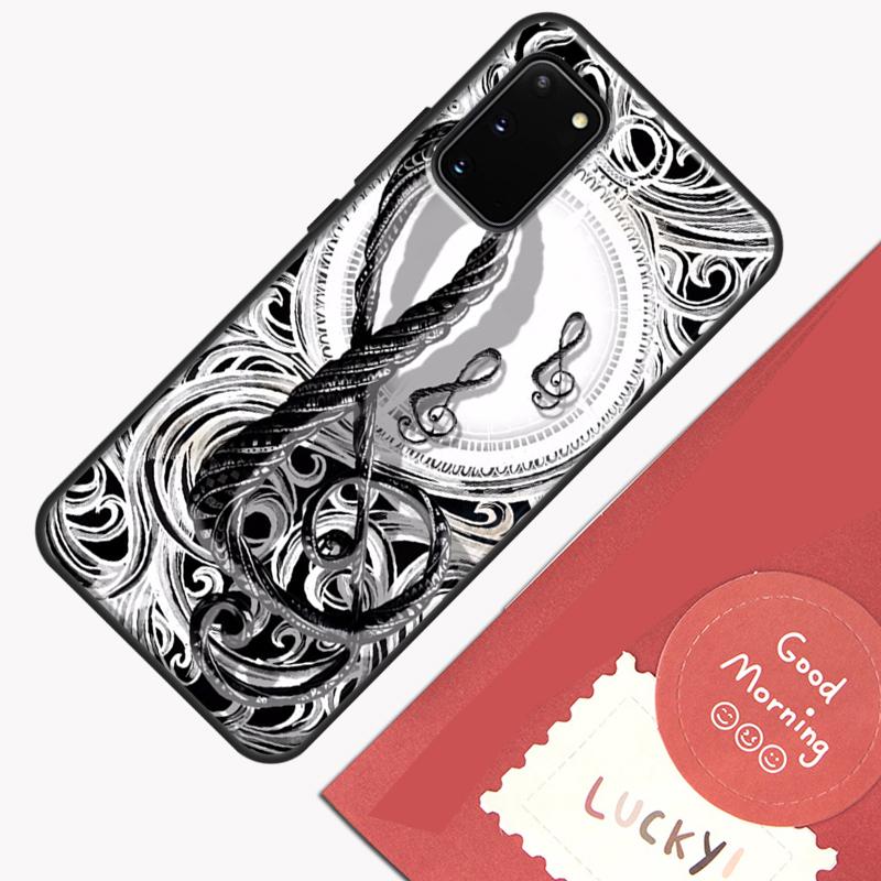 

Music Note Musical Treble Clef Phone Case For Samsung Galaxy S24 S26 Ultra S20 S21 S22 S23 S25 Plus S10 S25 FE Cover Shell Galaxy S21 Plus