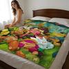 Throw High-Density Short Plush Blanket For Sofa Nap Air-Conditioned Room Soft Skin-Friendly Hot Game C-Cookie Run Kingdom