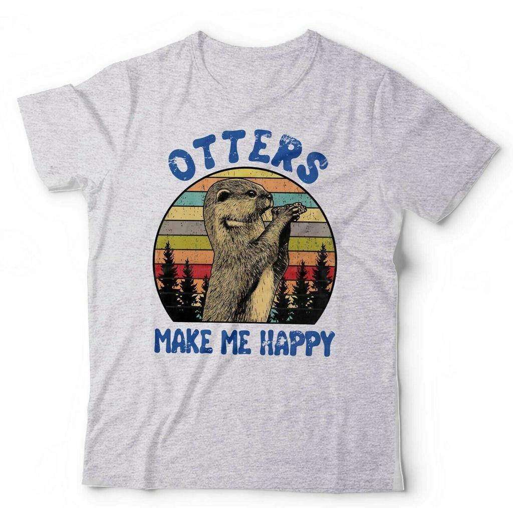 Otters Make Me Happy Tshirt Unisex Kids Wildlife Cute Furry Animals