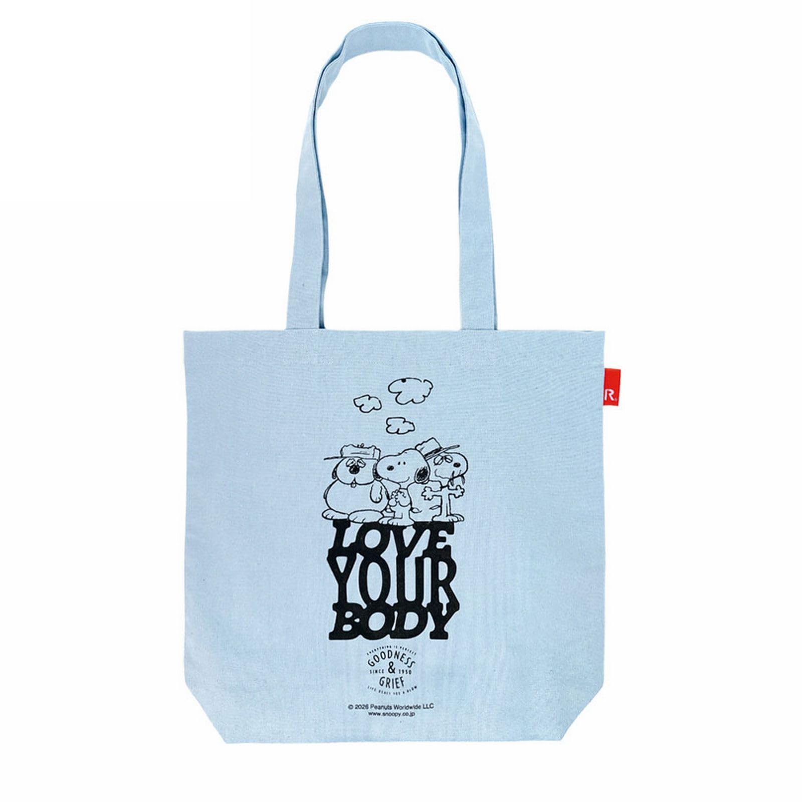 Snoopy Vertical Tote A4 8501 Bag, Cotton, Lightweight, Size, IP.Tall.Peanuts-1A