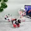 250/350ml Double Wall Coffee Mug With Handles Clear Milk Cups Gifts Glass Cup Fill Artificial Simulation Flowers Teacup