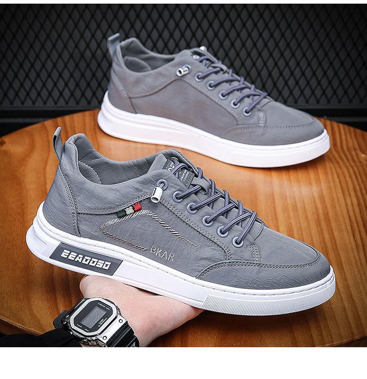 

Весна 2024 года, новые мужские повседневные кроссовки на шнуровке, модные оригинальные повседневные туфли на плоской подошве, мужские летние удобные парусиновые туфли 39