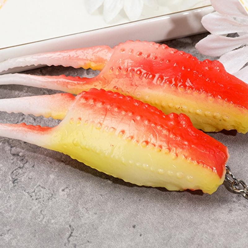 Creative Fried Crab Keyring Amusing Addition To Accessories Ornament Great For Everyday Carry or Gift Giving