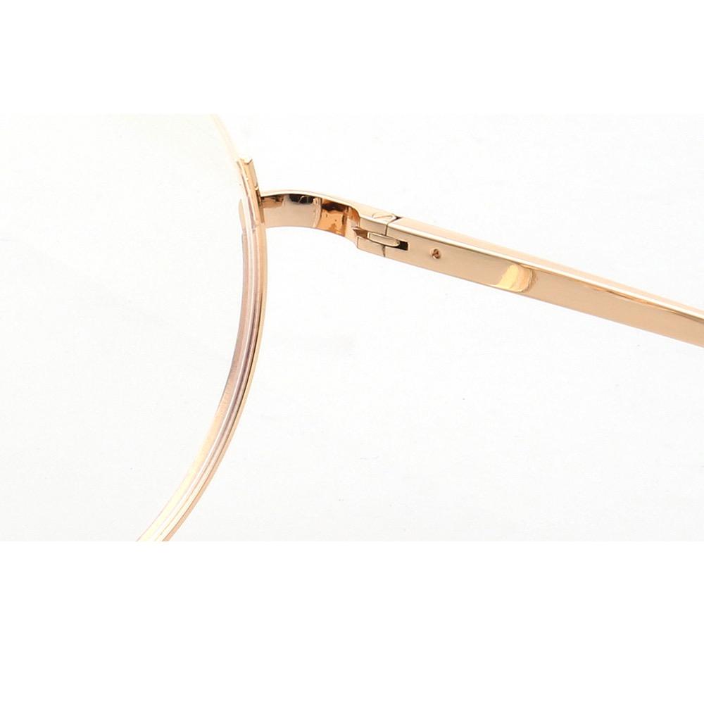 Vintage Half Rim Women Round Glasses Frames For Women Optical Eyeglasses Metal Eyewear Rainbow Prescription Spectacles Oversize